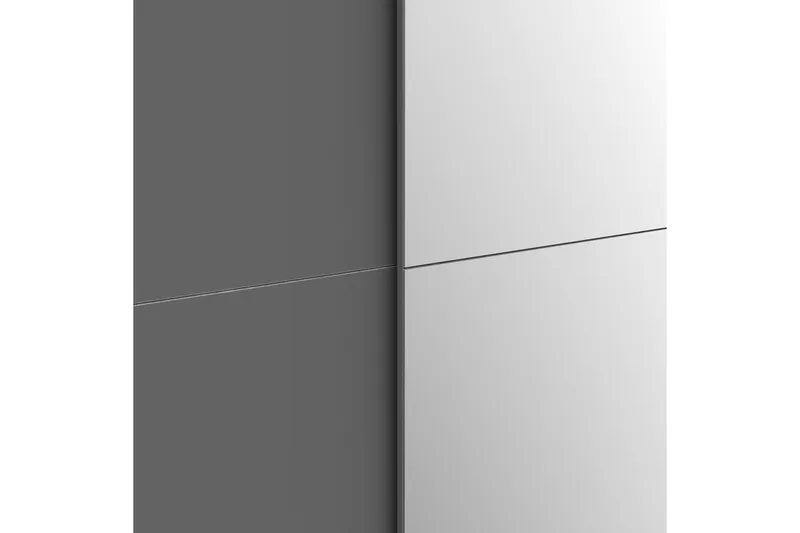 Edessa Garderobe 62x171 cm - Mørkegrå - Oppbevaring - Klesoppbevaring - Garderober & garderobesystem