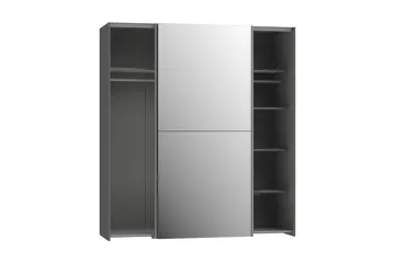 Edessa Garderobe 62x171 cm - Mørkegrå - Oppbevaring - Klesoppbevaring - Garderober & garderobesystem