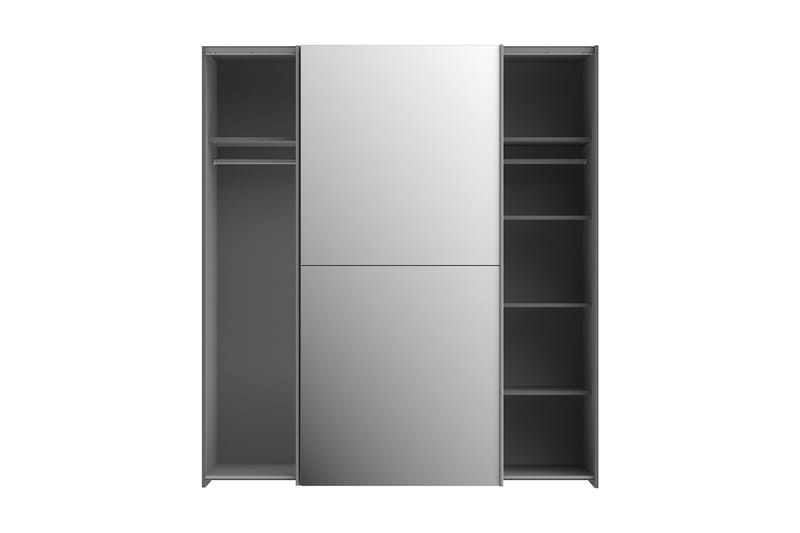 Edessa Garderobe 62x171 cm - Mørkegrå - Oppbevaring - Klesoppbevaring - Garderober & garderobesystem