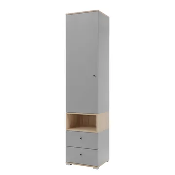 Edson Garderobe 45 cm i Tre - Lysegrå - Oppbevaring - Klesoppbevaring - Garderober & garderobesystem