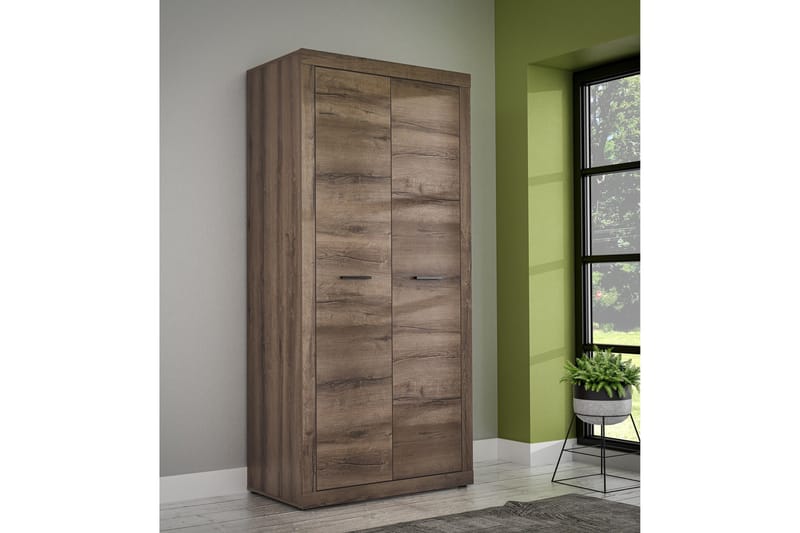 Elhovo Garderobe 52x94 cm - Brun - Oppbevaring - Klesoppbevaring - Garderober & garderobesystem