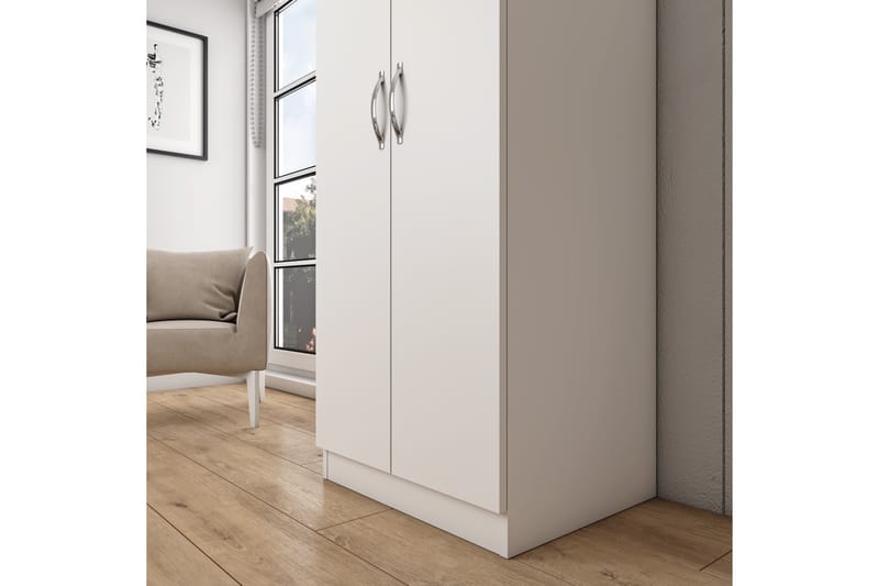 Elspet Garderobe 60x181 cm - Hvit - Oppbevaring - Klesoppbevaring - Garderober & garderobesystem