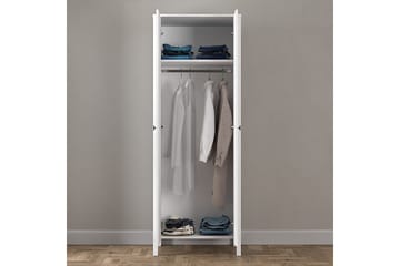 Elspet Garderobe 70x195 cm - Brun/Hvit - Oppbevaring - Klesoppbevaring - Garderober & garderobesystem