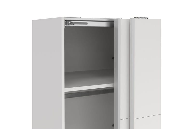 Elvos Garderobe 139x220 cm - Hvit - Oppbevaring - Klesoppbevaring - Garderober & garderobesystem