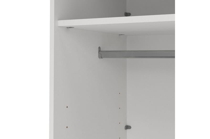 Elvos Garderobe 139x220 cm - Hvit - Oppbevaring - Klesoppbevaring - Garderober & garderobesystem