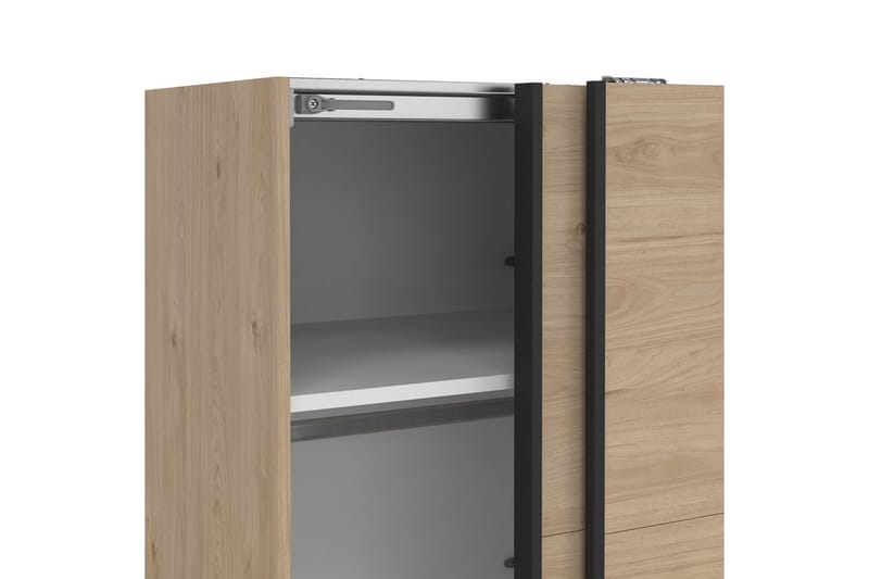 Elvos Garderobe 139x220 cm - Natur - Oppbevaring - Klesoppbevaring - Garderober & garderobesystem