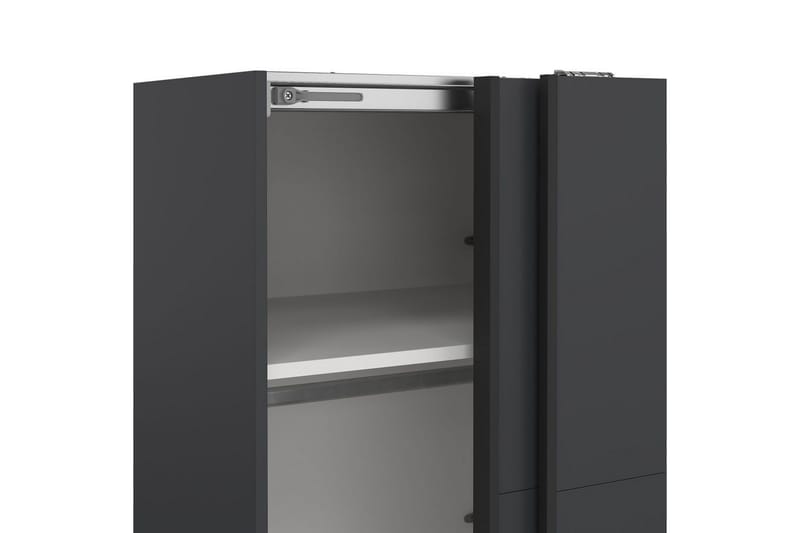 Elvos Garderobe 139x220 cm - Svart - Oppbevaring - Klesoppbevaring - Garderober & garderobesystem