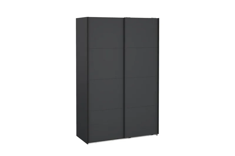 Elvos Garderobe 139x220 cm - Svart - Oppbevaring - Klesoppbevaring - Garderober & garderobesystem