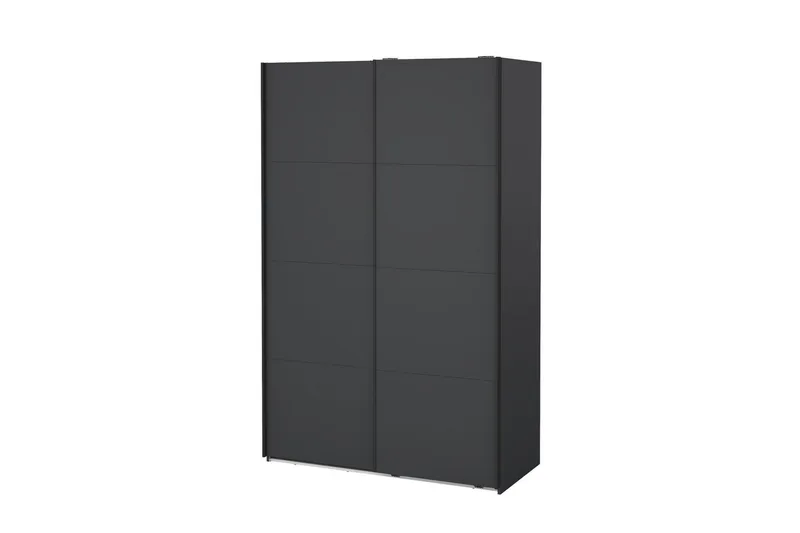 Elvos Garderobe 139x220 cm - Svart - Oppbevaring - Klesoppbevaring - Garderober & garderobesystem