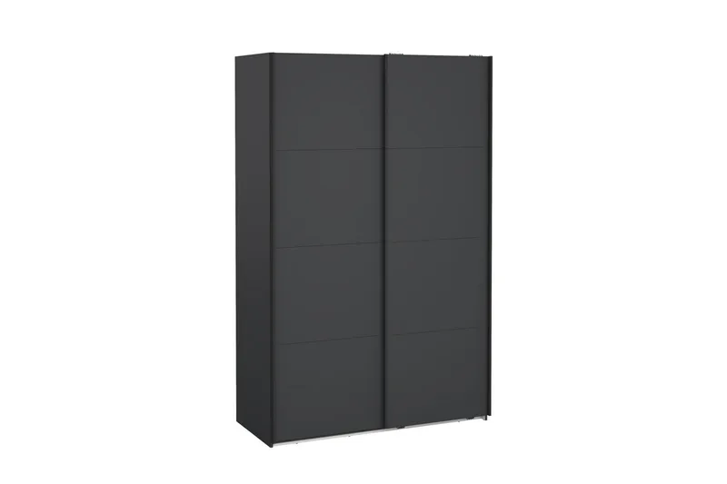 Elvos Garderobe 139x220 cm - Svart - Oppbevaring - Klesoppbevaring - Garderober & garderobesystem