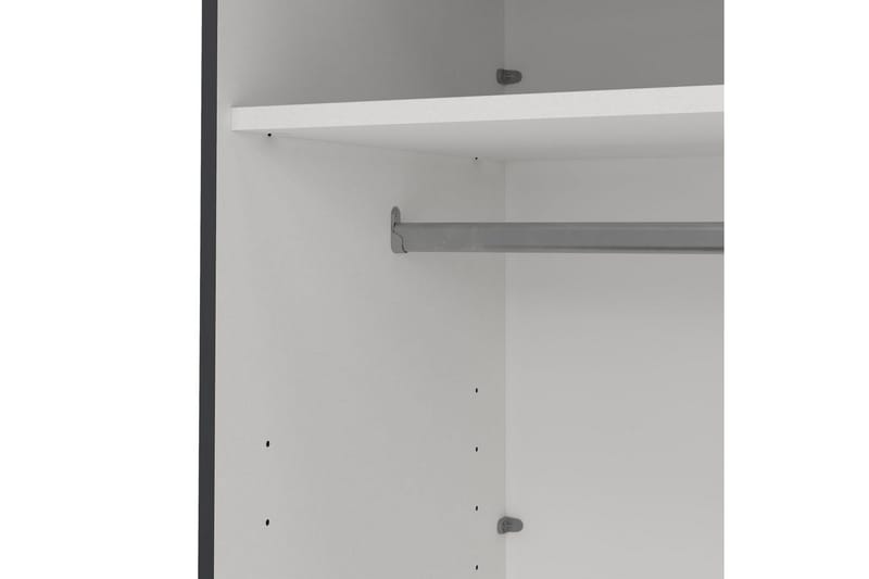 Elvos Garderobe 179x220 cm - Grå - Oppbevaring - Klesoppbevaring - Garderober & garderobesystem