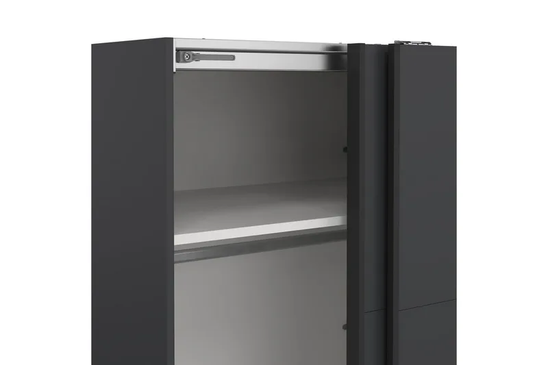 Elvos Garderobe 179x220 cm - Grå - Oppbevaring - Klesoppbevaring - Garderober & garderobesystem