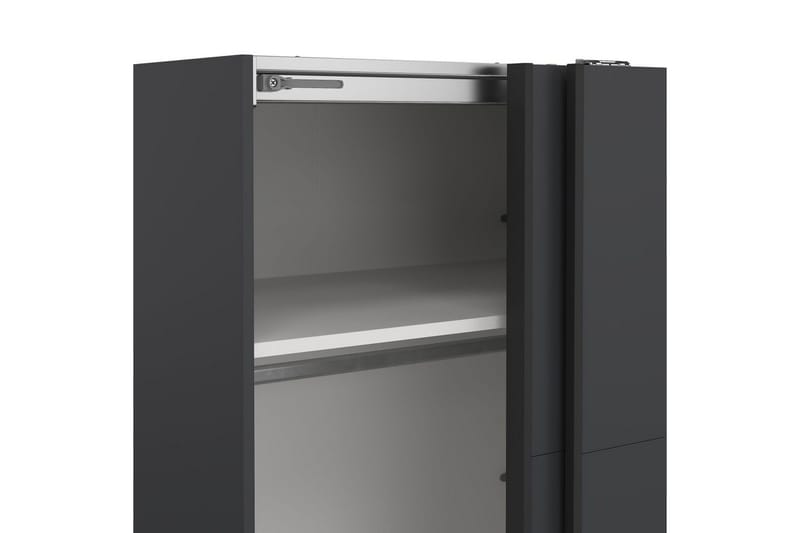 Elvos Garderobe 179x220 cm - Grå - Oppbevaring - Klesoppbevaring - Garderober & garderobesystem