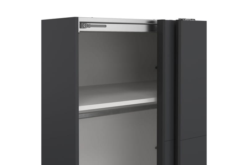 Elvos Garderobe 179x220 cm - Grå - Oppbevaring - Klesoppbevaring - Garderober & garderobesystem