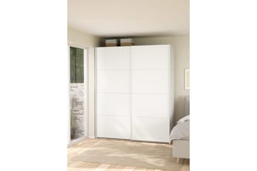 Elvos Garderobe 179x220 cm - Hvit - Oppbevaring - Klesoppbevaring - Garderober & garderobesystem