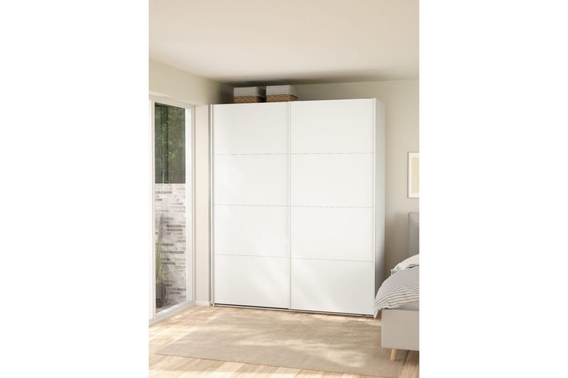 Elvos Garderobe 179x220 cm - Hvit - Oppbevaring - Klesoppbevaring - Garderober & garderobesystem
