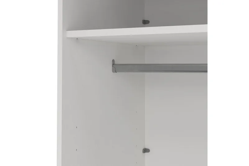 Elvos Garderobe 179x220 cm - Hvit - Oppbevaring - Klesoppbevaring - Garderober & garderobesystem