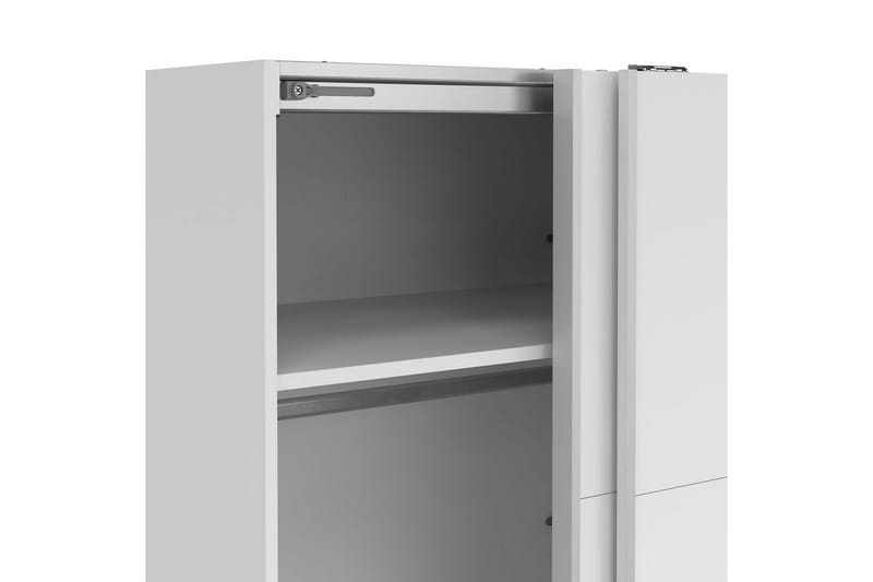 Elvos Garderobe 179x220 cm - Hvit - Oppbevaring - Klesoppbevaring - Garderober & garderobesystem