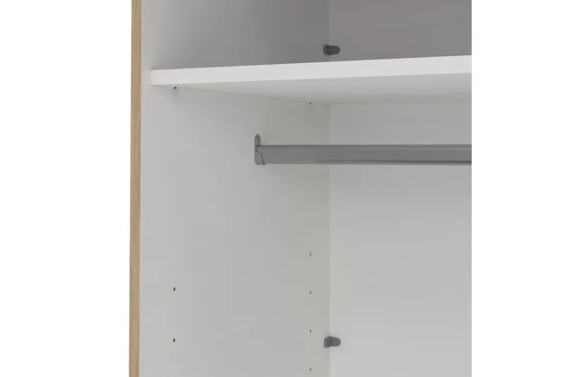 Elvos Garderobe 179x220 cm - Natur - Oppbevaring - Klesoppbevaring - Garderober & garderobesystem