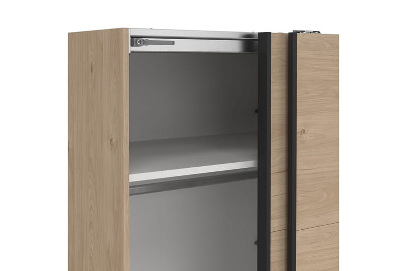 Elvos Garderobe 179x220 cm - Natur - Oppbevaring - Klesoppbevaring - Garderober & garderobesystem
