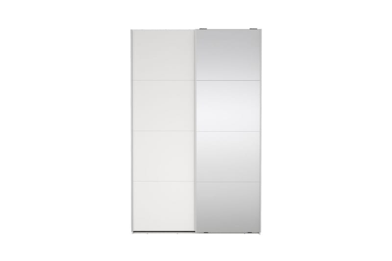 Elvos Garderobe med Speil 139x220 cm - Hvit - Oppbevaring - Klesoppbevaring - Garderober & garderobesystem