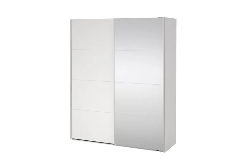 Elvos Garderobe med Speil 179x220 cm, Hvit