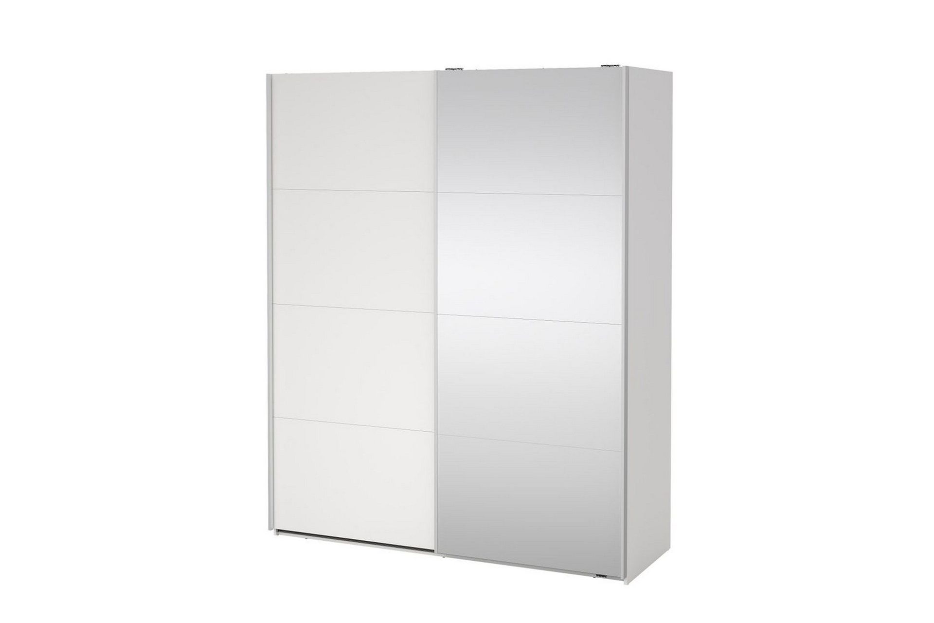 Elvos Garderobe med Speil 179x220 cm - Hvit