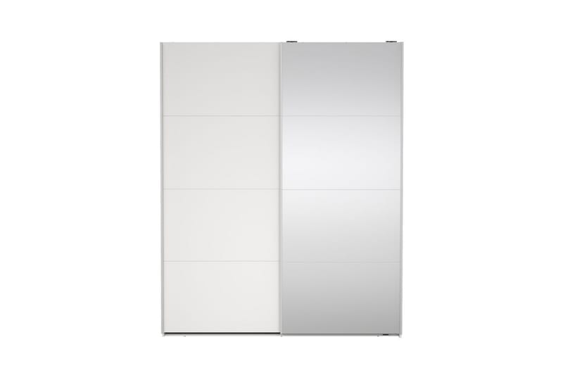 Elvos Garderobe med Speil 179x220 cm - Hvit - Oppbevaring - Klesoppbevaring - Garderober & garderobesystem