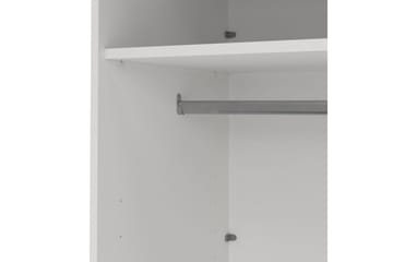Elvos Garderobe med Speil 179x220 cm - Hvit - Oppbevaring - Klesoppbevaring - Garderober & garderobesystem
