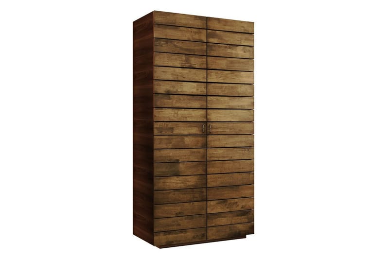 Elvric Garderobe 90x187 cm - Brun - Oppbevaring - Klesoppbevaring - Garderober & garderobesystem
