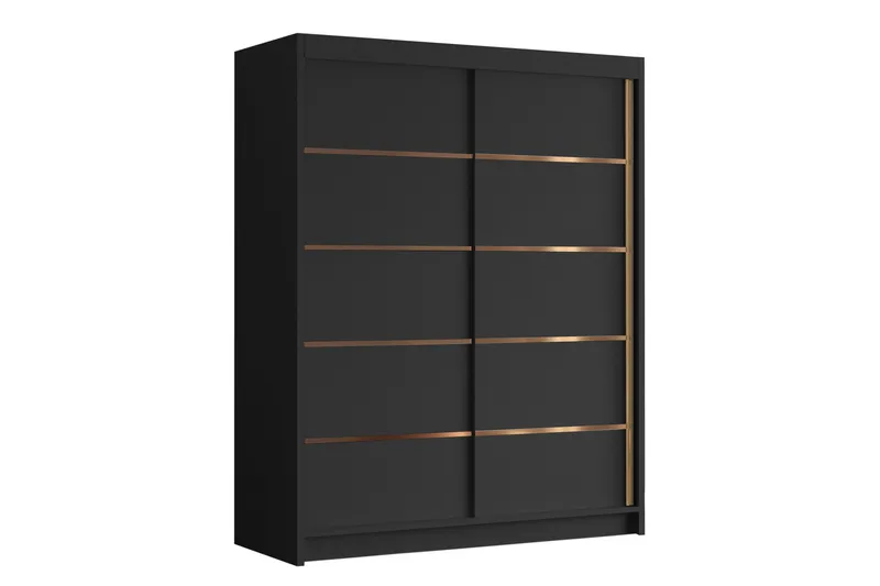 Emet Garderobe 150x200 cm, Svart