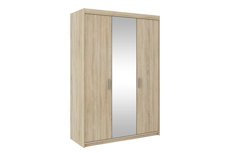 Enzenauer Garderob med Speil 133 cm - Tre/natur - Oppbevaring - Klesoppbevaring - Garderober & garderobesystem