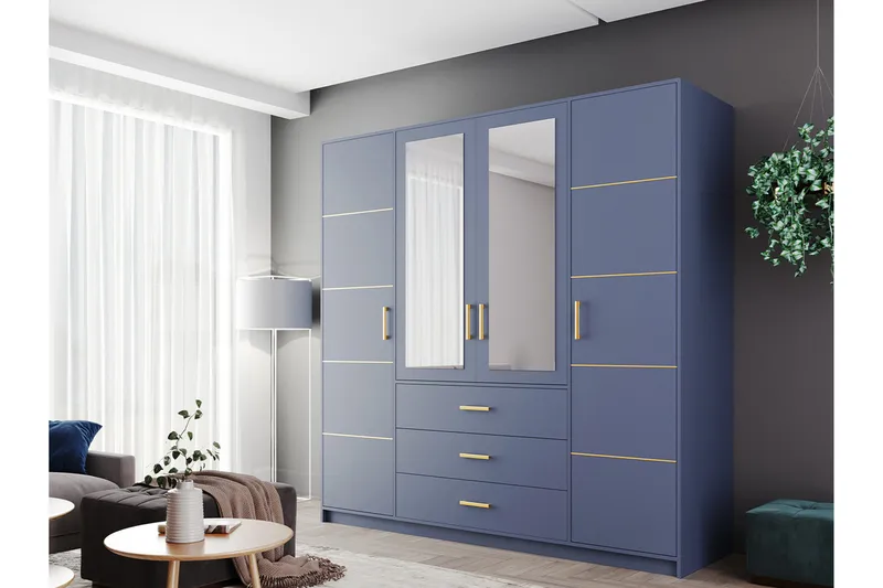 Escaldes Garderobe 196 cm - Grønn - Oppbevaring - Klesoppbevaring - Garderober & garderobesystem