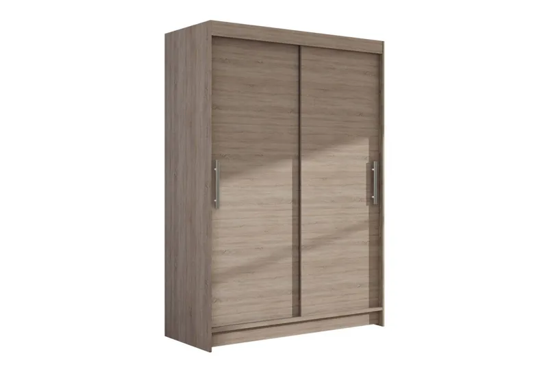 Estella Garderobe 120 cm Skyvedører - Lys Eik - Oppbevaring - Klesoppbevaring - Garderober & garderobesystem