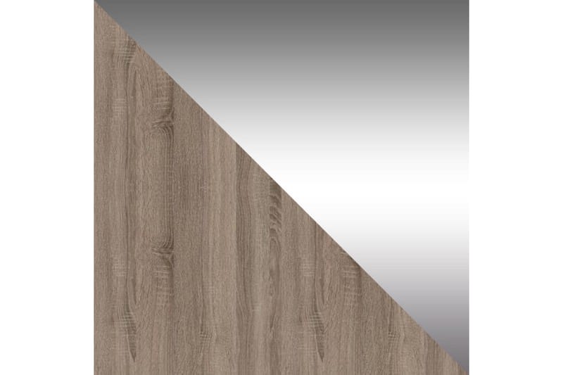 Estella Garderobe 120 cm Skyvedører Smalt Speil - Eik - Oppbevaring - Klesoppbevaring - Garderober & garderobesystem
