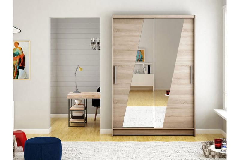 Estella Garderobe LED-belysning - Beige - Oppbevaring - Klesoppbevaring - Garderober & garderobesystem