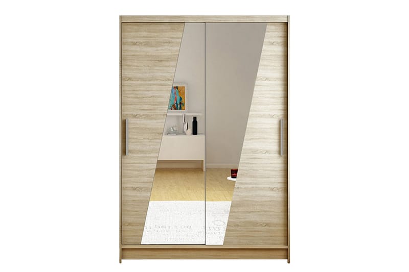 Estella Garderobe LED-belysning - Eik - Oppbevaring - Klesoppbevaring - Garderober & garderobesystem