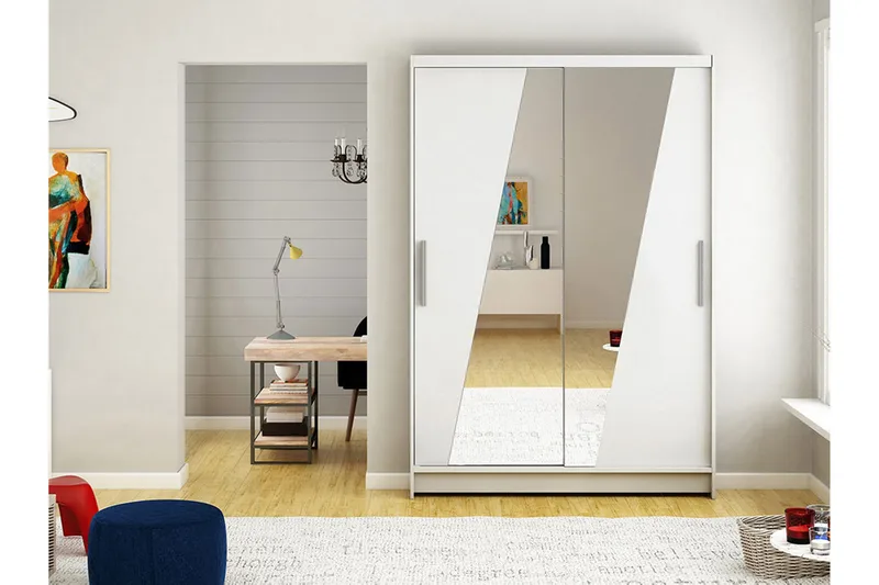 Estella Garderobe LED-belysning - Hvit - Oppbevaring - Klesoppbevaring - Garderober & garderobesystem