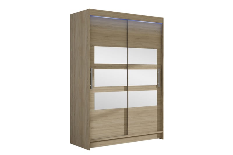 Estella Garderobe med Speil 120x200 cm, Beige