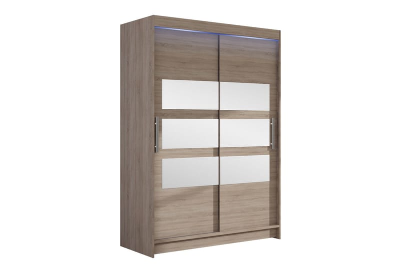 Estella Garderobe med Speil 120x200 cm, Beige