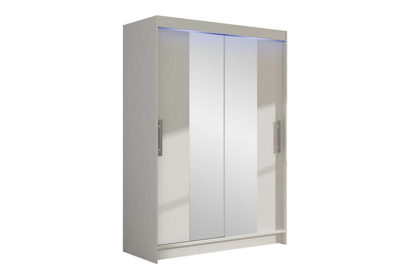 Estella Garderobe med Speil 120x200 cm - Hvit - Oppbevaring - Klesoppbevaring - Garderober & garderobesystem