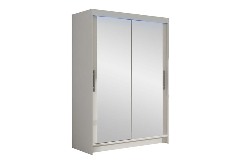 Estella Garderobeskap med Speil 120x200 cm, Hvit