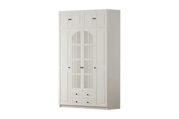 Feyric Garderobesskåp 140x210 cm - Matt Hvit - Oppbevaring - Klesoppbevaring - Garderober & garderobesystem - Garderobeskap & klesskap