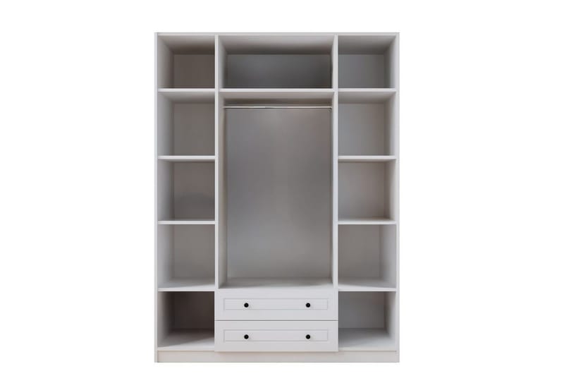 Feyric Garderobesskåp 140x240 cm - Matt Hvit - Oppbevaring - Klesoppbevaring - Garderober & garderobesystem - Garderobeskap & klesskap
