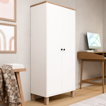 Flerbruks skap Hanah Home Nord (61 x 133,6 x 33 cm) Hvit eik - Hvit og eik - Oppbevaring - Klesoppbevaring - Garderober & garderobesystem - Garderobeskap & klesskap