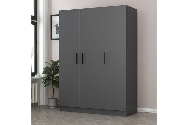 Fruitland Garderobe 135 cm - Antrasitt - Oppbevaring - Klesoppbevaring - Garderober & garderobesystem