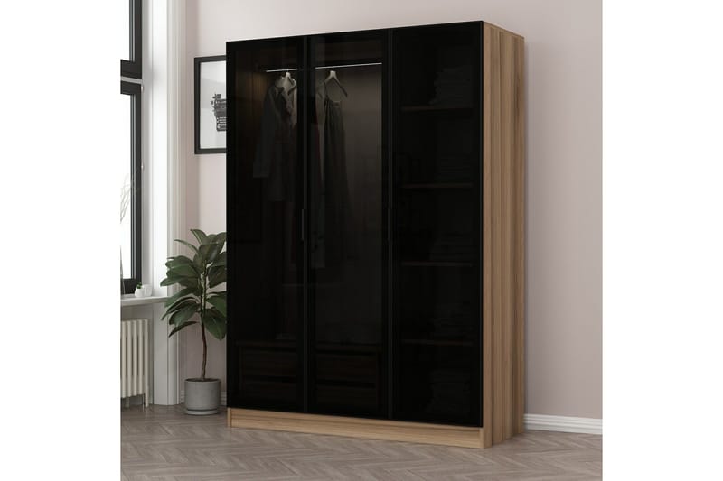 Brun Fruitland Garderobe 135 cm