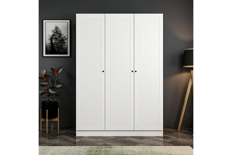 Fruitland Garderobe 135 cm, Hvit