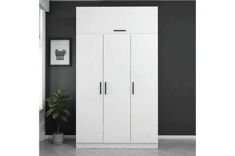 Fruitland Garderobe 135 cm, Hvit
