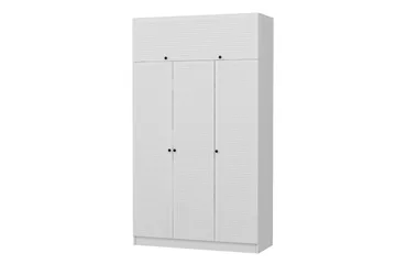 Fruitland Garderobe 135x190 cm - Hvit - Oppbevaring - Klesoppbevaring - Garderober & garderobesystem